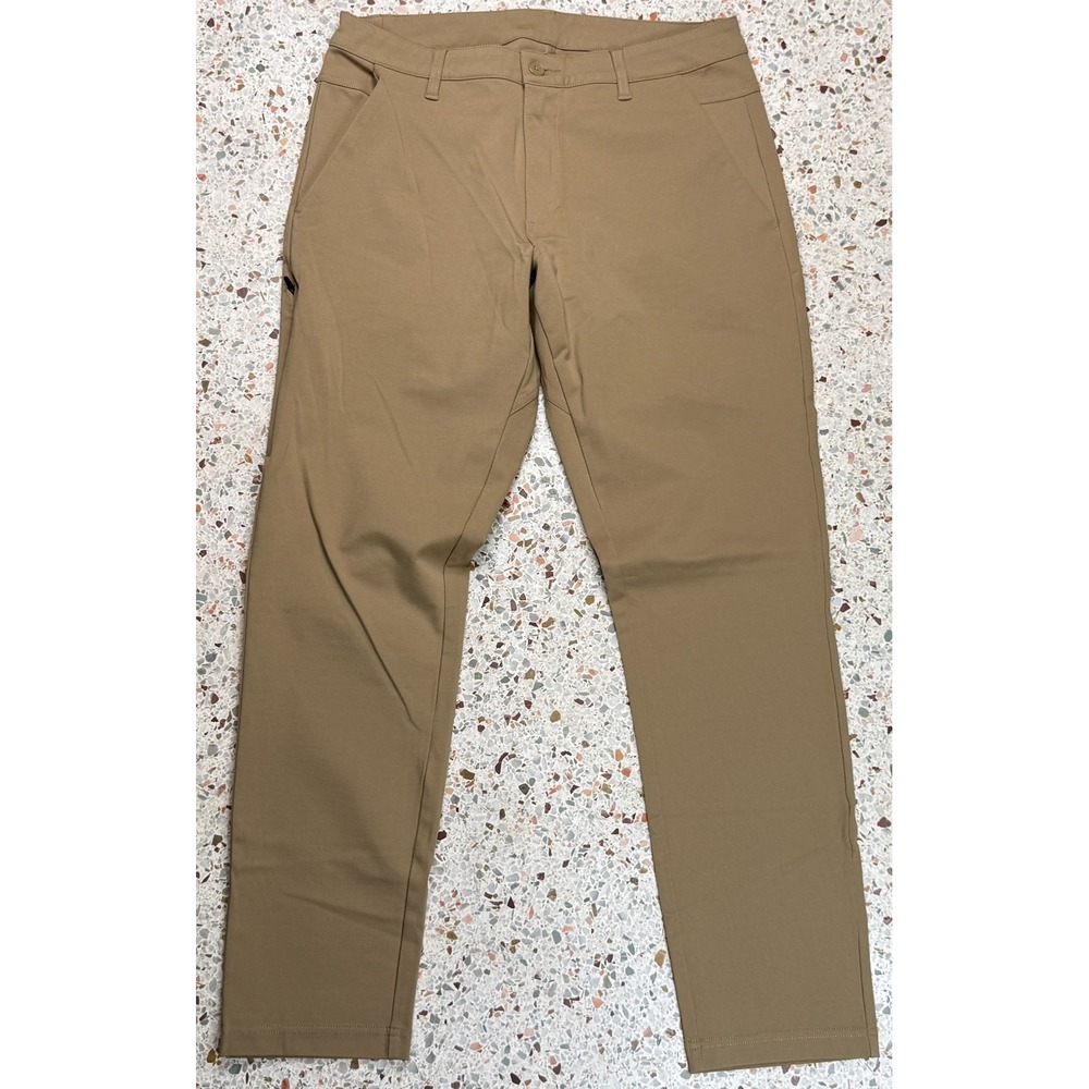 BYLT Premium Basics Men's Brown Side Zipper Pocket Everyday Pant 2.0 Size 34